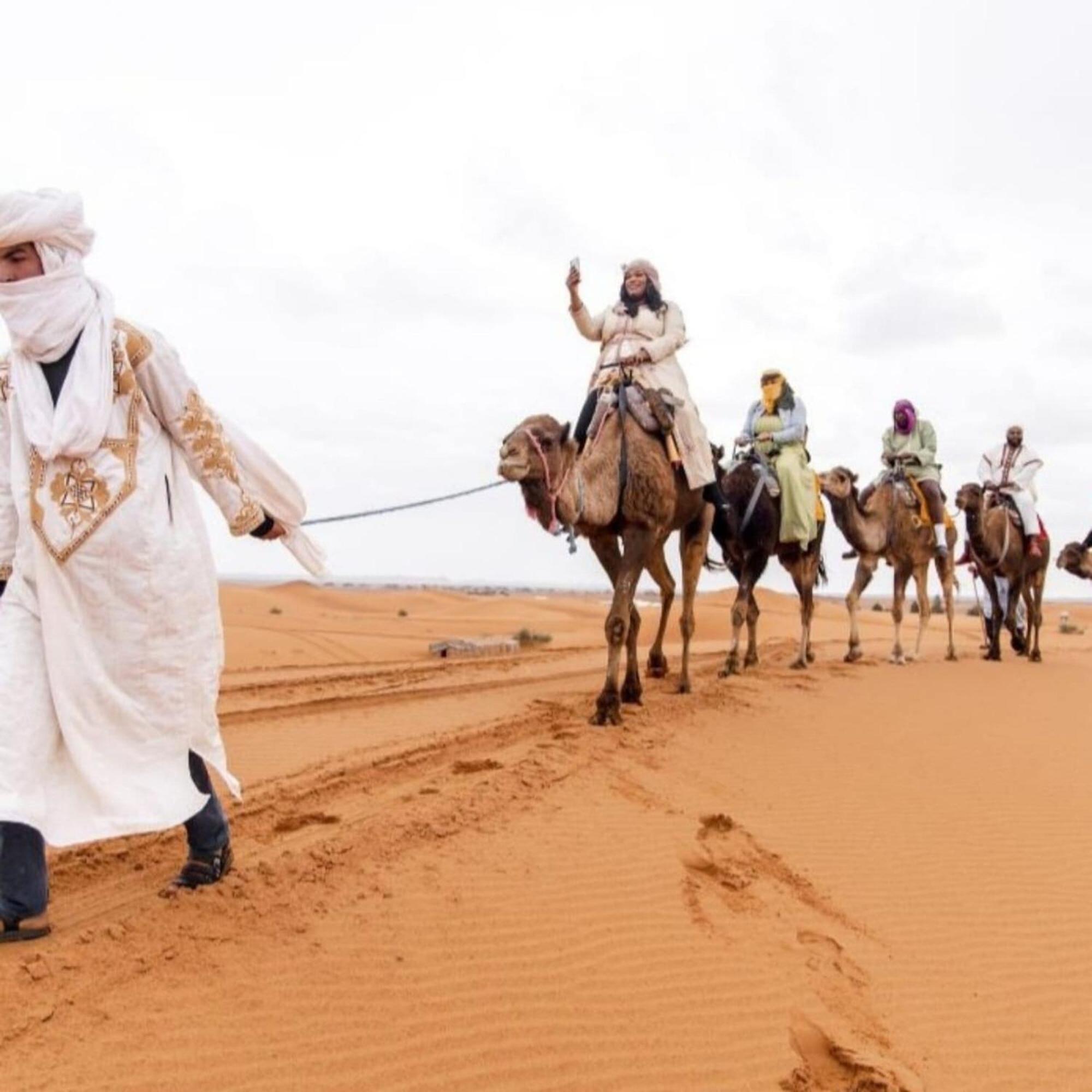 Unique Sahara Camp Hotel Мерцуга Екстериор снимка